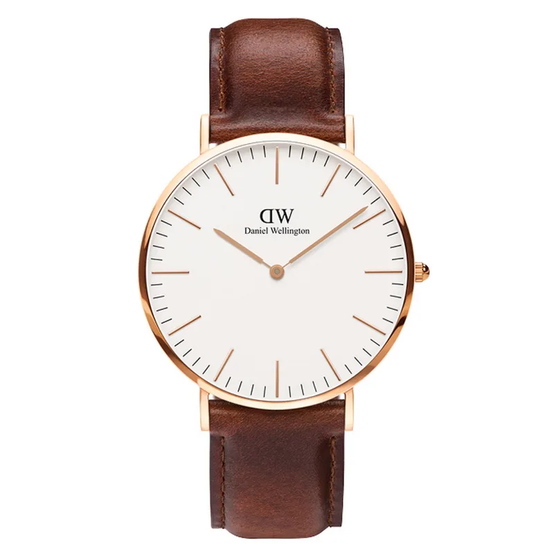 Daniel Wellington unisex hodinky Classic St Mawes 40 mm ružové zlato DW00100006