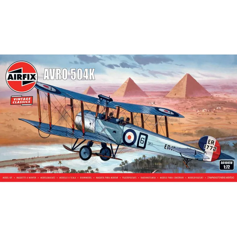 Airfix Classic Kit VINTAGE lietadlo A01085V - Avro 504K (1:72)