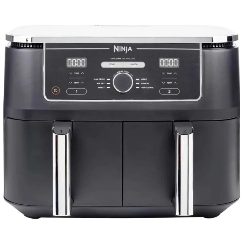 Ninja AF400EU horkovzdušná fritéza, 9,5 l, duální zóna, 2470 W, 6 programů, digitální ovládání (AF400EU)
