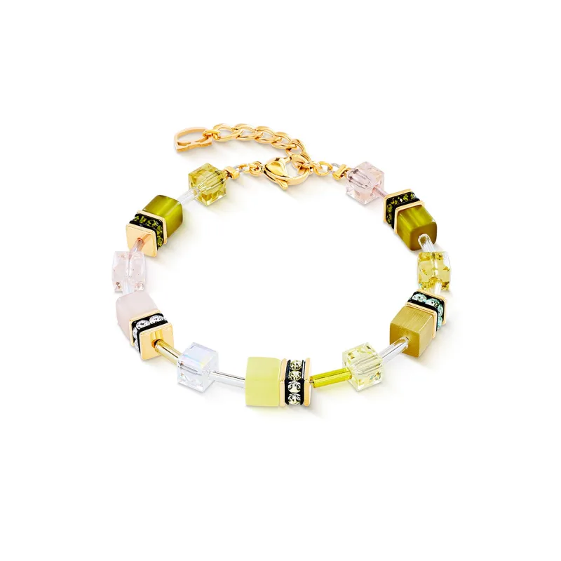 Dámsky náramok Coeur de Lion GeoCUBE® Iconic Olive Blossom 2838/30-0901