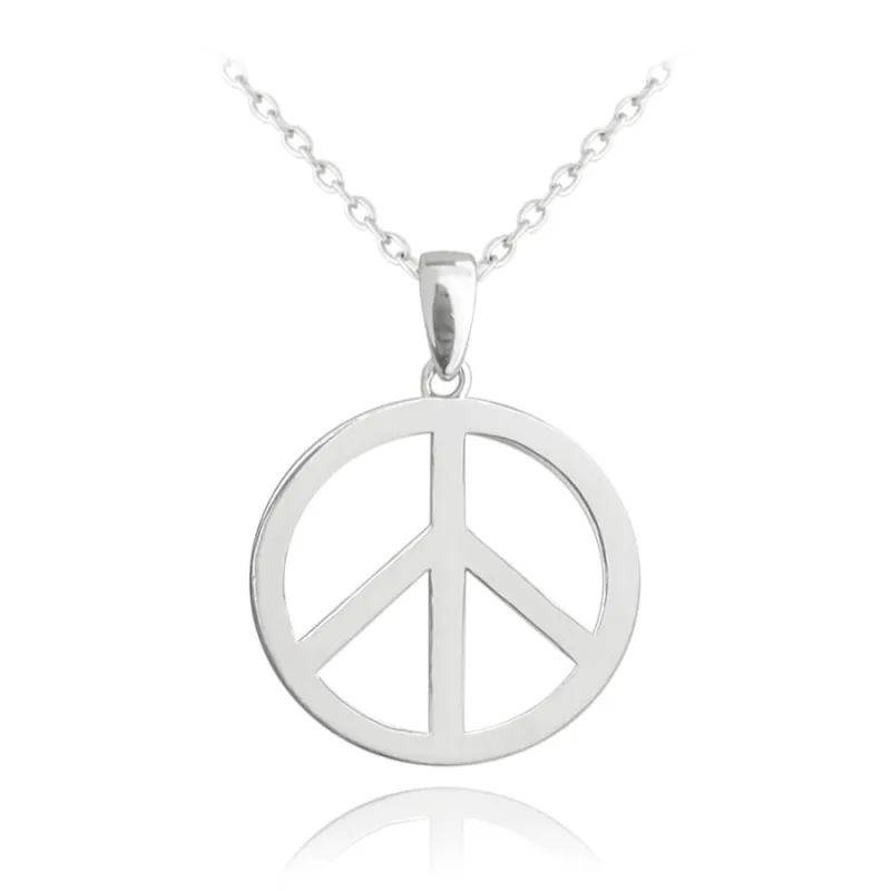 Strieborný náhrdelník Peace MINET JMAN0396SN50