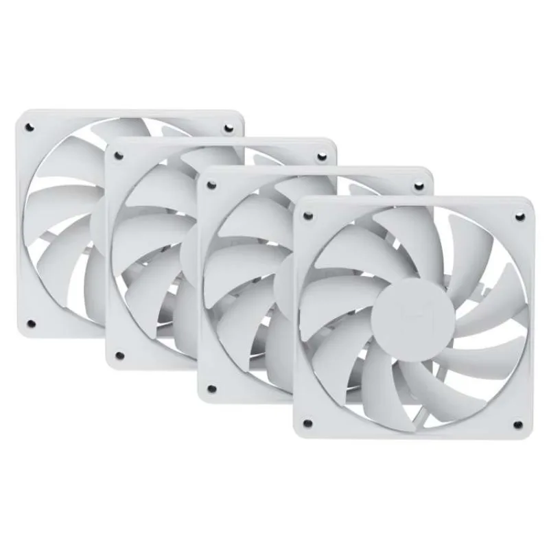 HYTE ventilátor 120mm PWM / barva Snow White / 1500rpm / 72CFM / ABS / 4-pin / sada 4x ventilátor (FAN-HYTE-FA12-WW-4 )