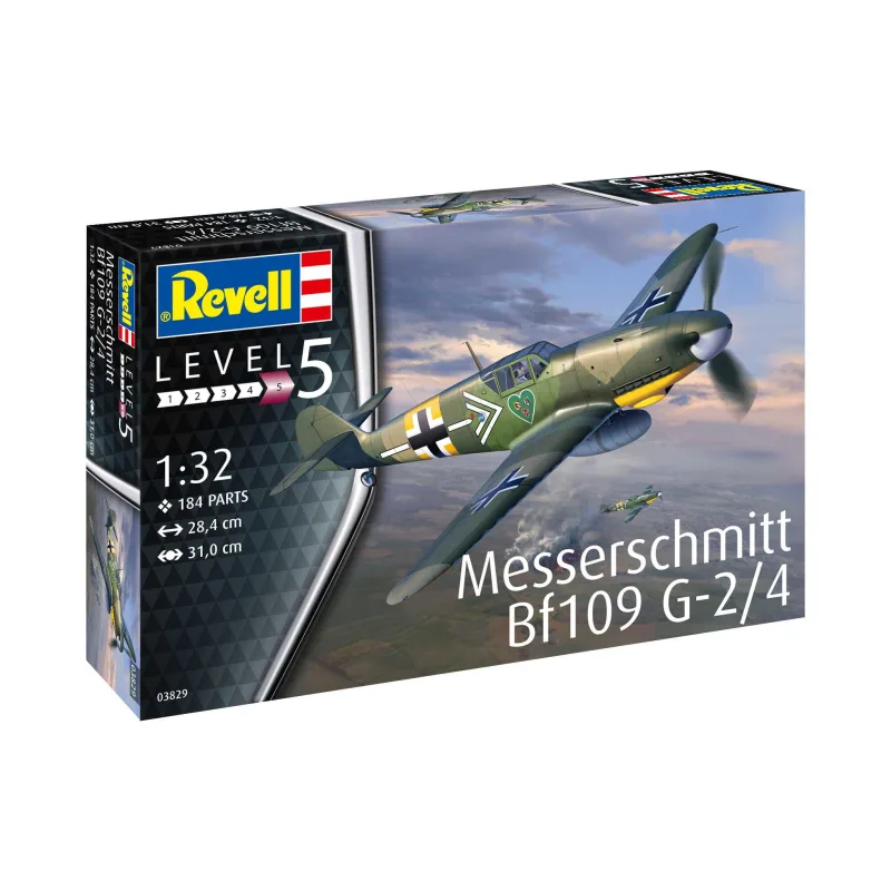 Revell Plastic ModelKit lietadlo 03829 - Messerschmitt Bf109G-2/4 (1:32)