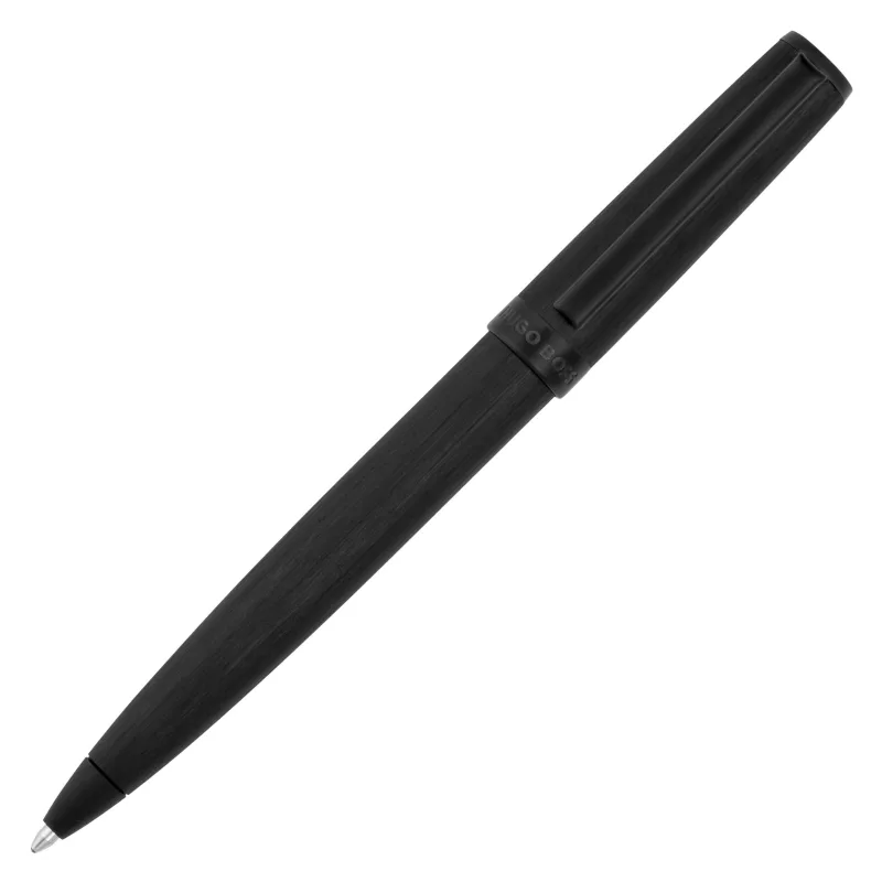 HUGO BOSS Guľôčkové pero Gear Brushed, čierne, HSK4414A