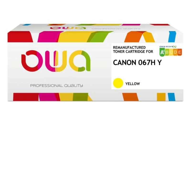 OWA Armor toner kompatibilný s Canon CRG-067H Y, 2350st, žltá/yellow (K16517OW)