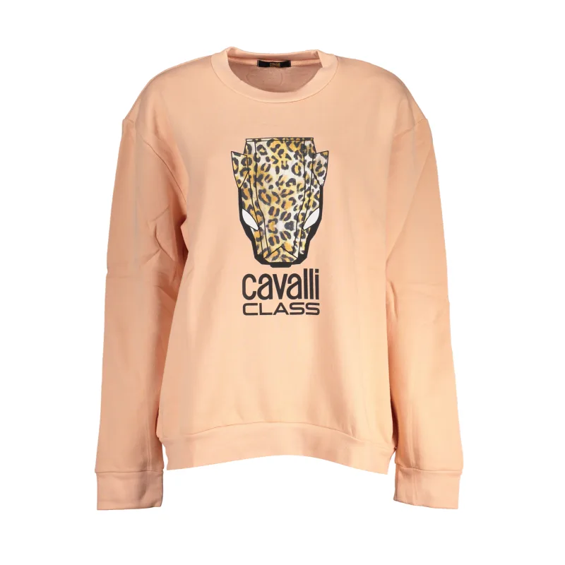 Dámska Mikina bez zipsu CAVALLI CLASS - Ružová Farba: ružová, Veľkosť: 2XL
