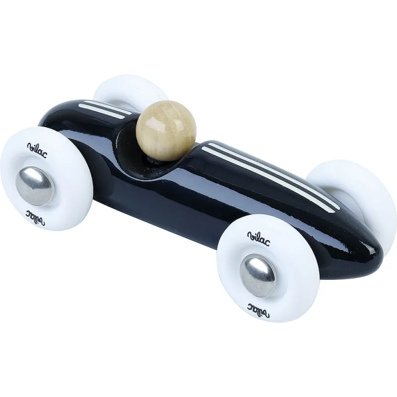 Vilac Vilac Drevené auto mini Grand Prix, vintage čierne