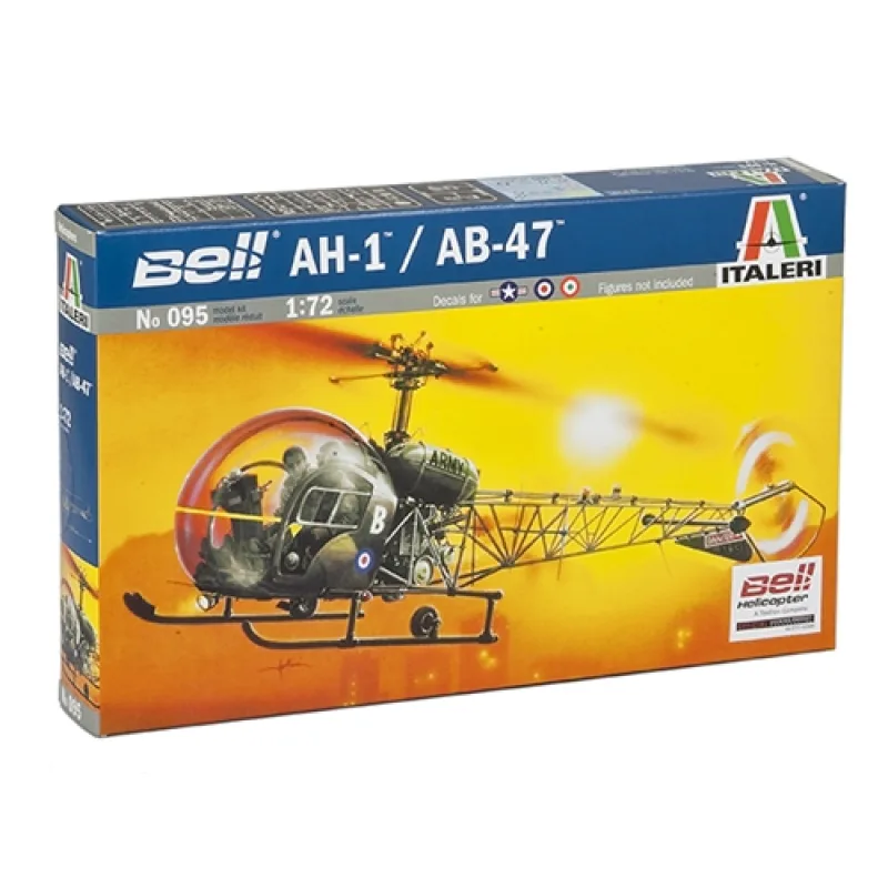 Italeri Model Kit vrtuľník 0095 - AH-1/AB-47 (1:72)