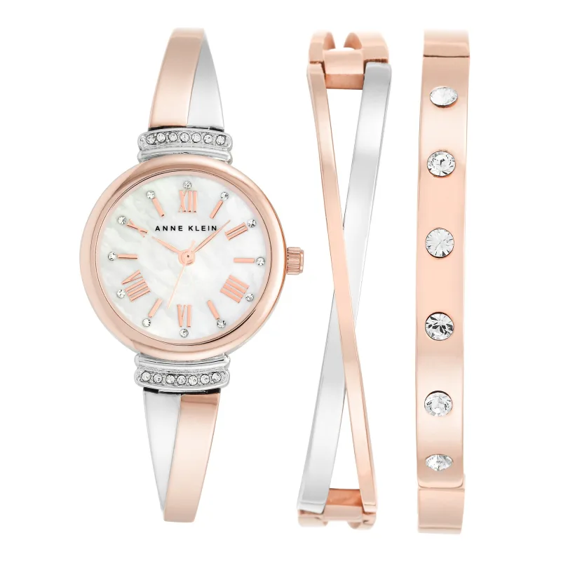 Súprava hodiniek a náramku Anne Klein AK/2245RTST