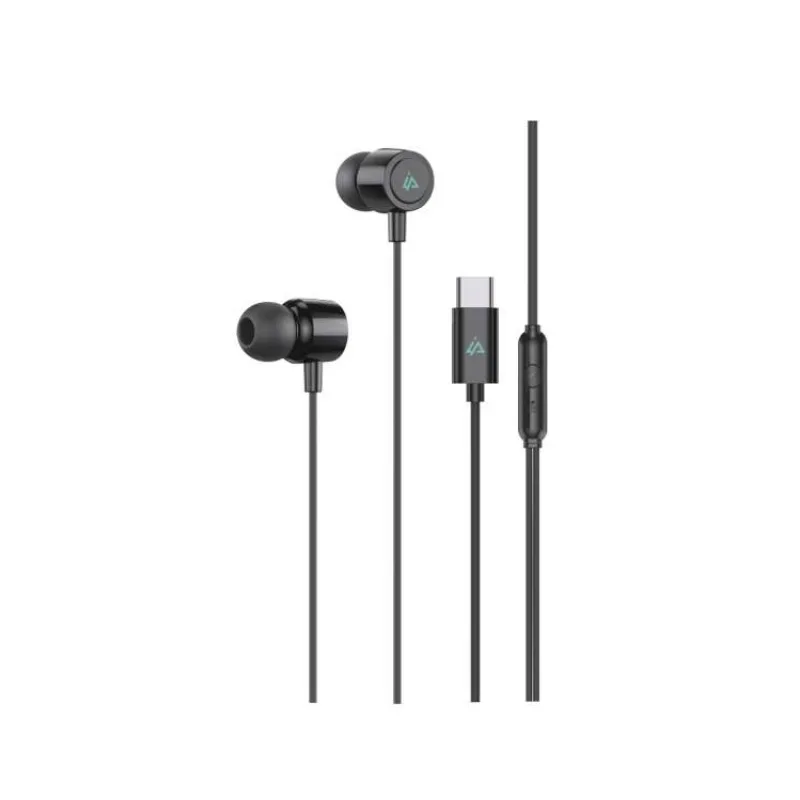 DRÔTOVÉ SLÚCHADLÁ USB-C ČIERNA (90010135)