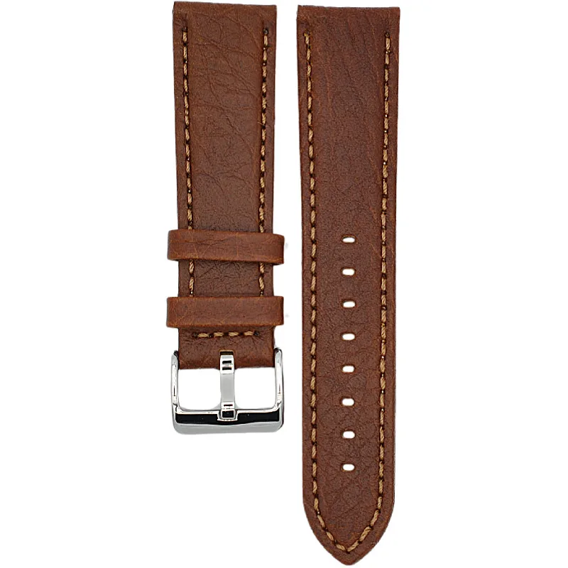 Kožený remienok na hodinky 22 mm hnedý 665R03W22