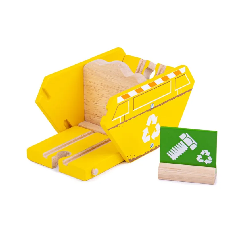 Bigjigs Rail Bigjigs Rail Kontejner recyklace - poškozený obal