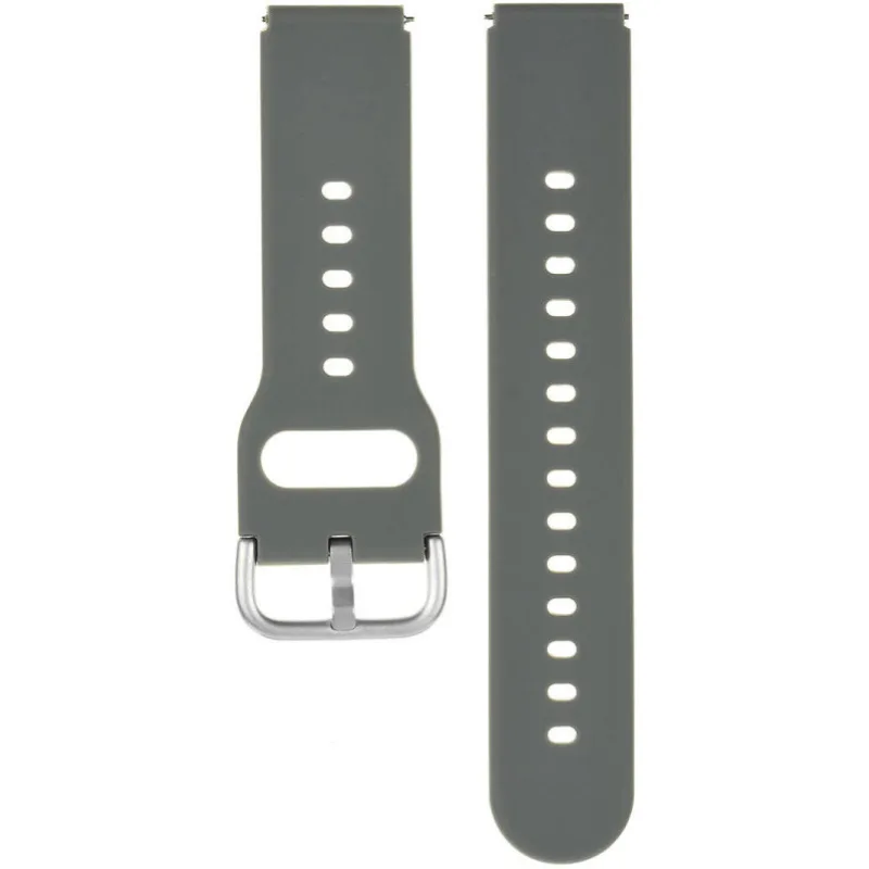 Silikónový remienok na hodinky hodinky 18 mm šedý PACIFIC U01-07/S-18