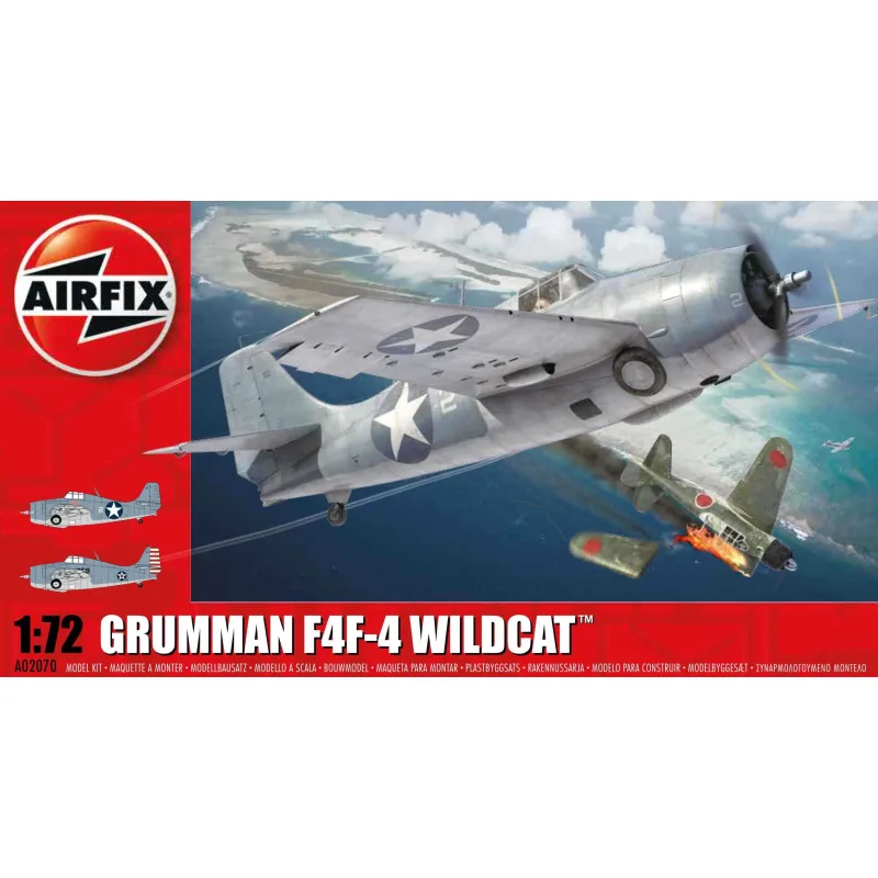 Airfix Classic Kit lietadlo A02070 - Grumman Wildcat F4F-4 (1:72) - nová forma