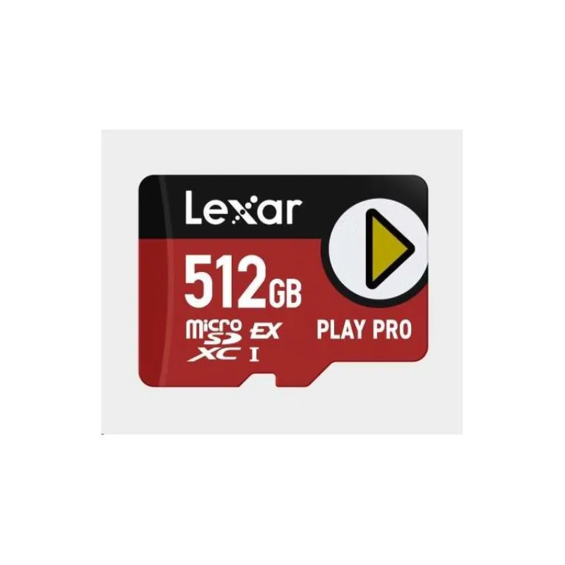 Lexar 512GB PLAY Pro microSD Express 7.1 C10 U3 (LMSXPS0512G-BNNNG)