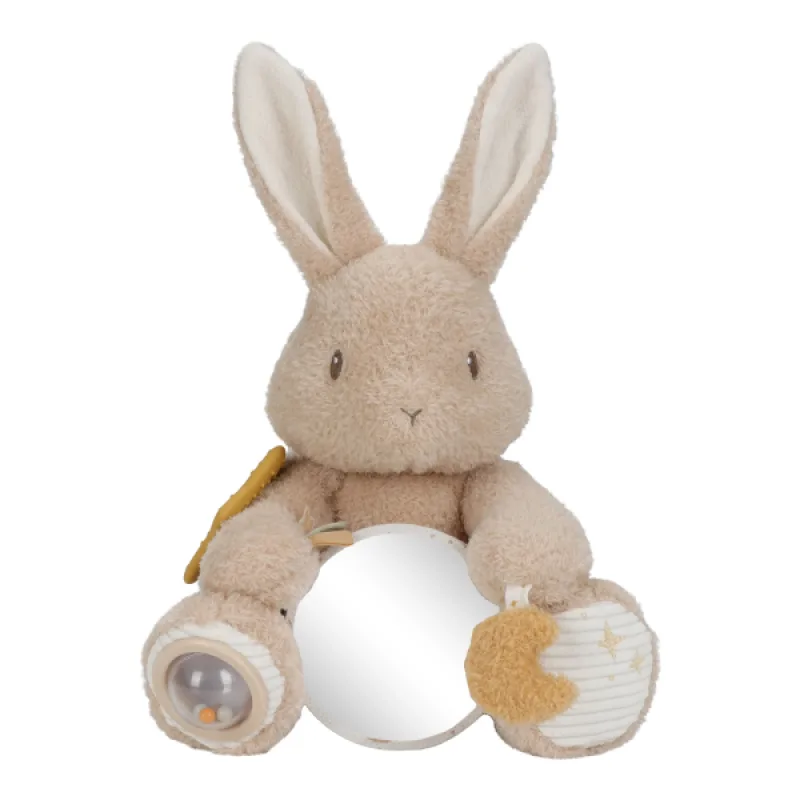 Little Dutch Králiček plyšový s aktivitami Newborn Naturals