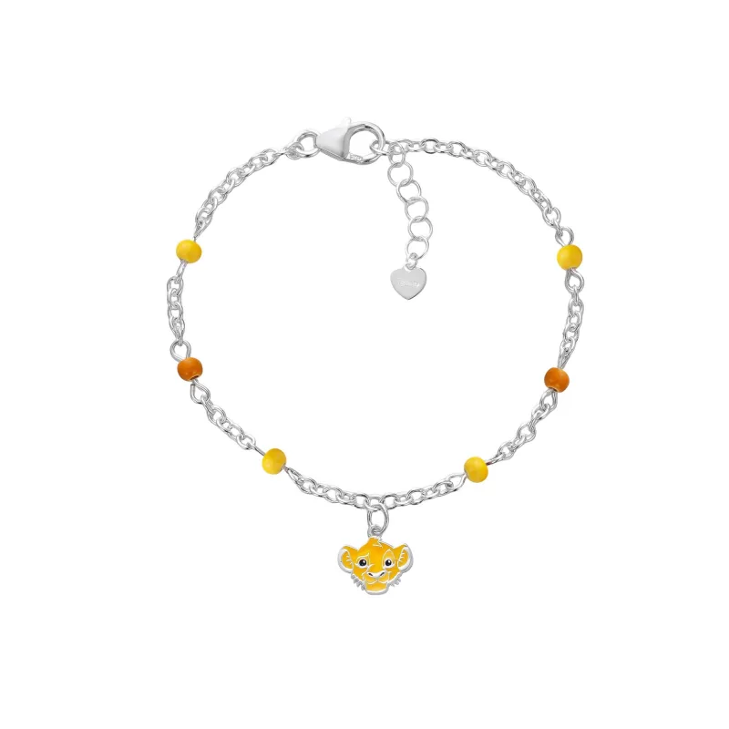 Detský náramok Disney MINI Leví kráľ strieborný BS00105SL-47.CS