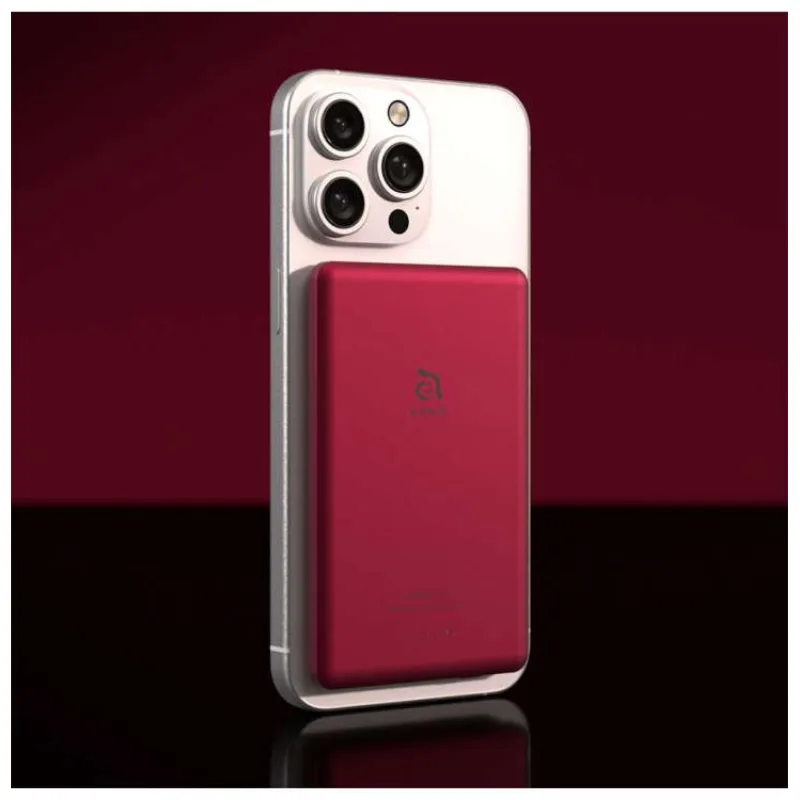 Adam Elements Magnetic Wireless Powerbank Gravity C5 5.000 mAh - Red (APBADGVC5RD)