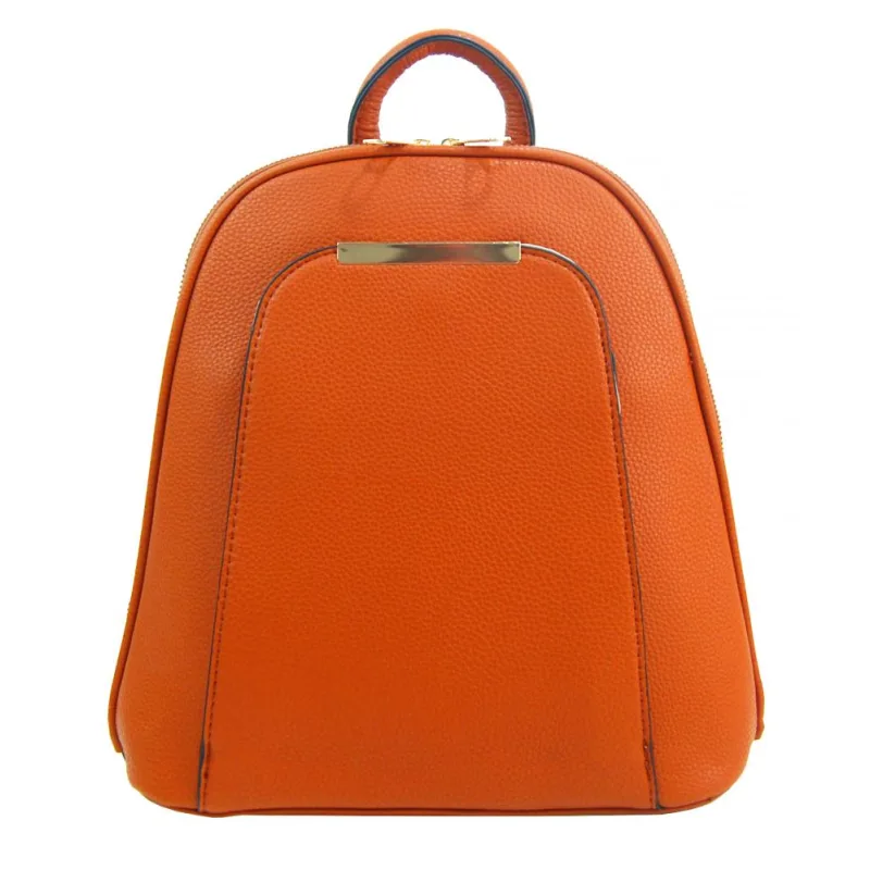 Jessica Bags Elegantný menší dámsky batôžtek / kabelka oranžová