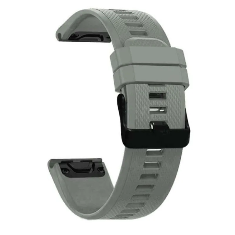 RhinoTech řemínek pro Garmin QuickFit sportovní silikonový 26mm šedý (RTSS-038-GY)