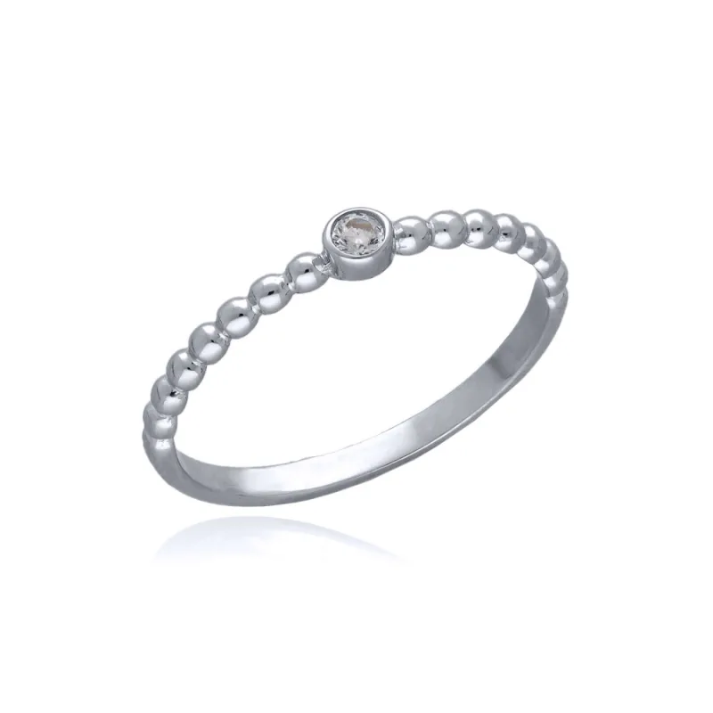 Prsteň z bieleho zlata MOISS RA003894, 54, 0.95 g