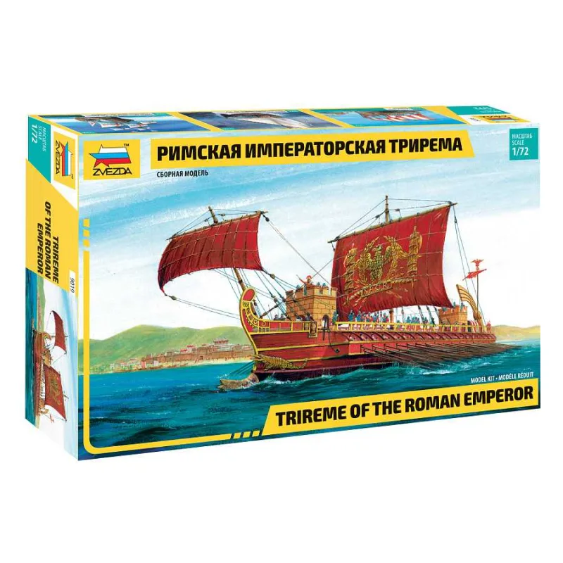 Zvezda Model Kit loď 9019 – Trirema rímskeho cisára (1:72)