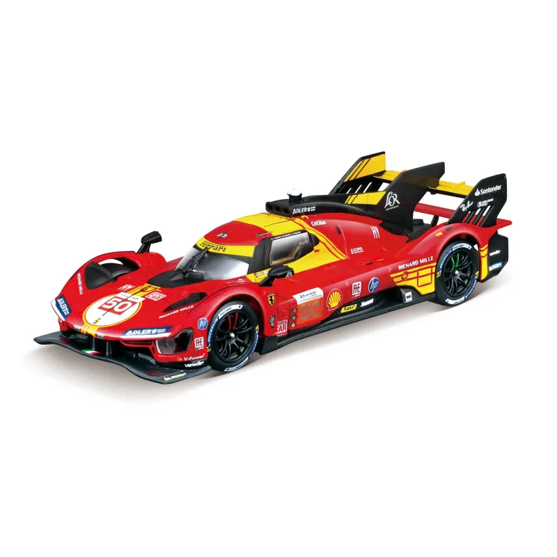 Bburago - RACING, Ferrari 499P - 24H Le Mans Champion 2024 v dekoratívnom boxe, 1:43