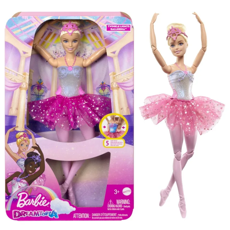 Mattel Barbie SHINING MAGIC BALLET s ružovou sukňou
