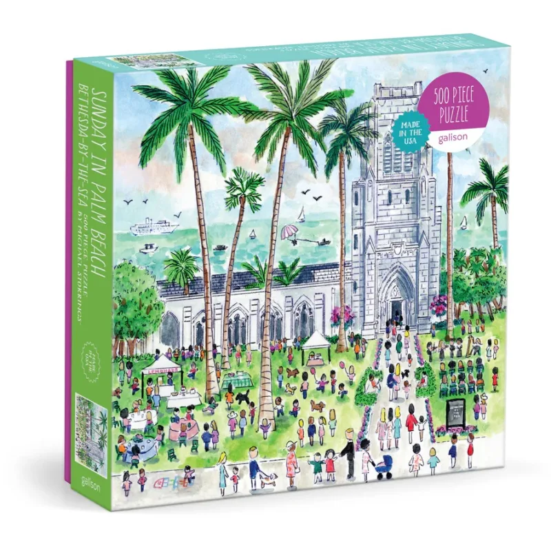 Galison Galison Puzzle Michael Storrings Nedeľa v Palm Beach 500 dielikov