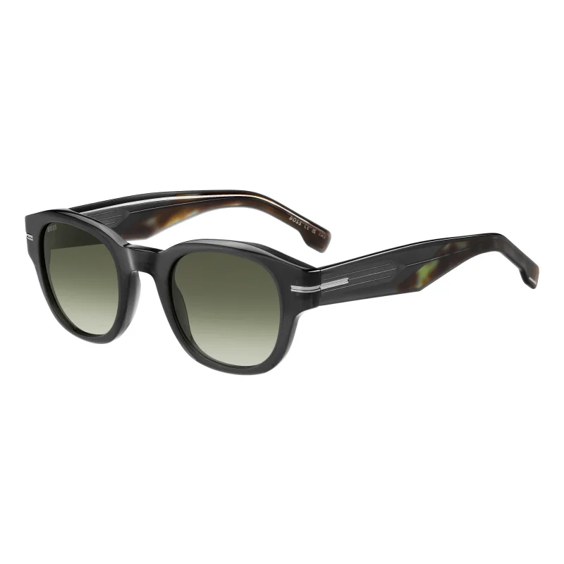 HUGO BOSS BLACK Pánske Slnečné Okuliare HUGO BOSS, čierne, pánske, model BOSS1717SKB7 (Okuliare/nosník/ramienka: 48/24/150 mm)