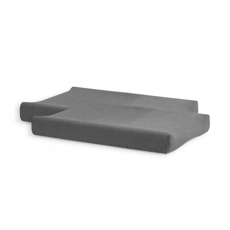 Jollein Poťah na prebaľovaciu podložku 50x70cm 2 ks froté Storm Grey