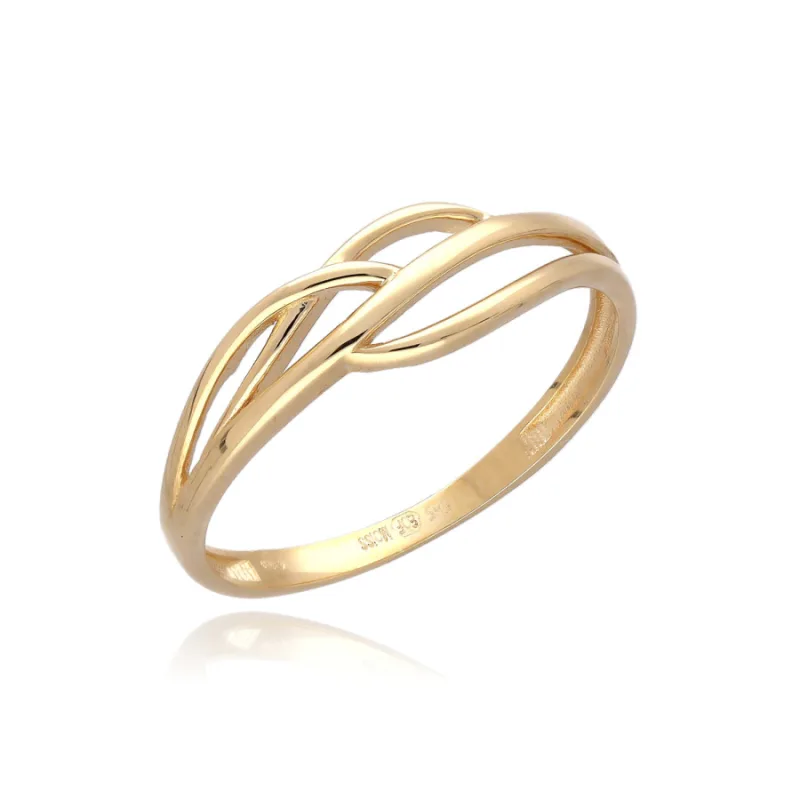Prsteň zo žltého zlata MOISS RA003617, 53, 1.45 g