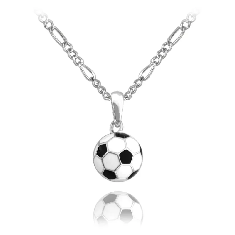Strieborný náhrdelník FOOTBALL MINET JMAN0410SN50