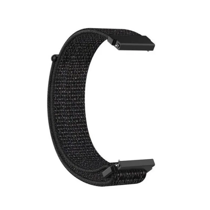 Nylonový řemínek na suchý zip - Černý, 18 mm ESES 1530003351