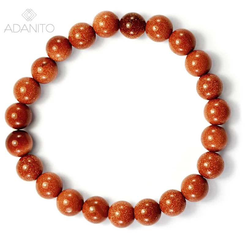 Náramok avanturín zlatý ADANITO BK42048G