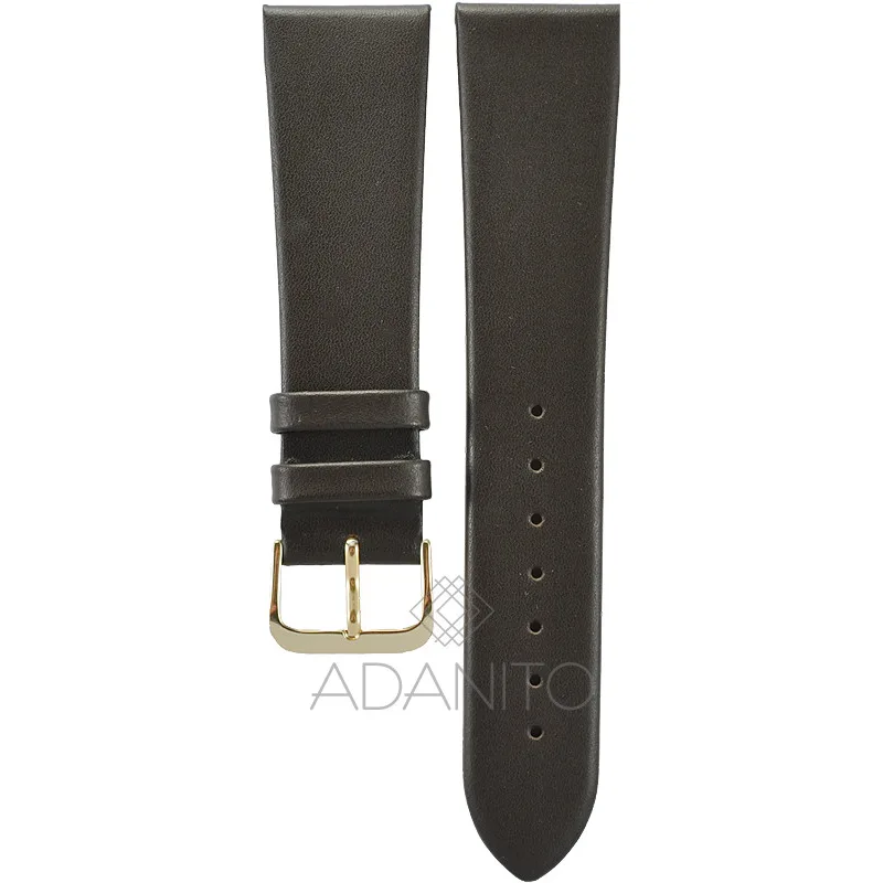 Kožený remienok na hodinky 22 mm hnedý 081R02Y22