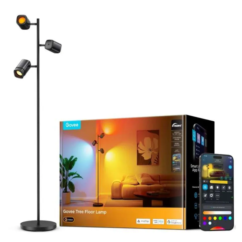 Govee Uplighter RGBICWW stojací lampa Matter (H60B0311)