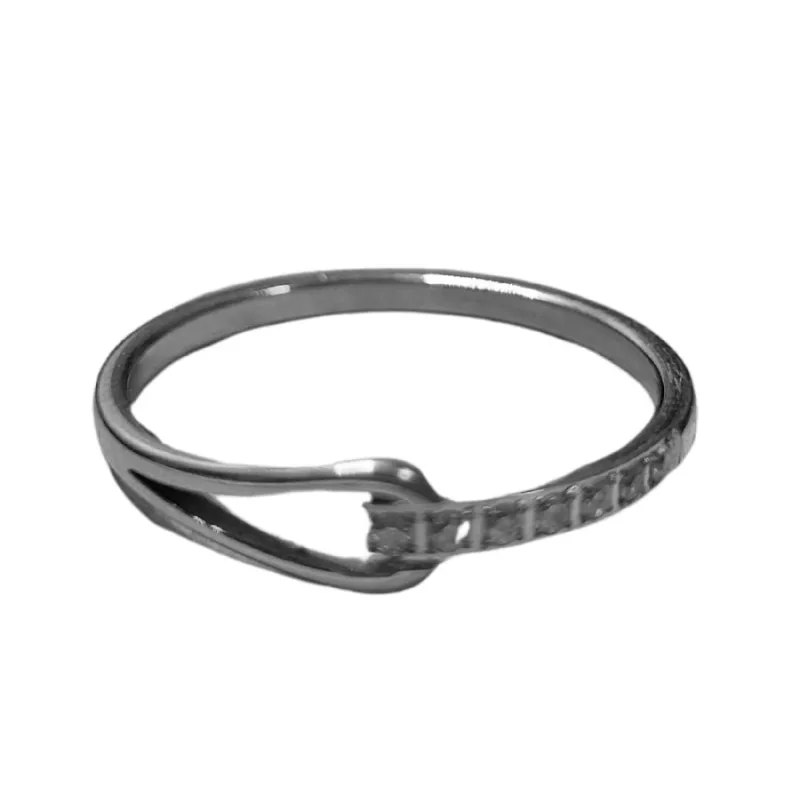 BK 6806A - Prsteň z chirurgickej ocele s kameňmi 51 mm