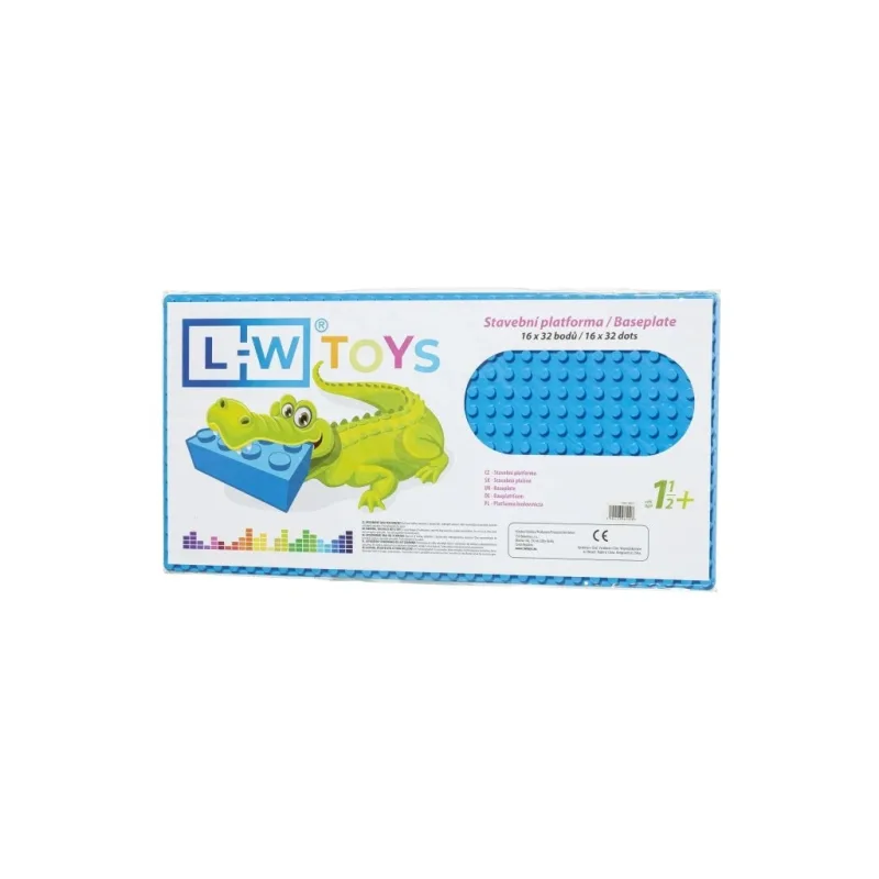 L-W Toys L-W Toys Podložka na stavění - JUNIOR 16x32 bodů modrá