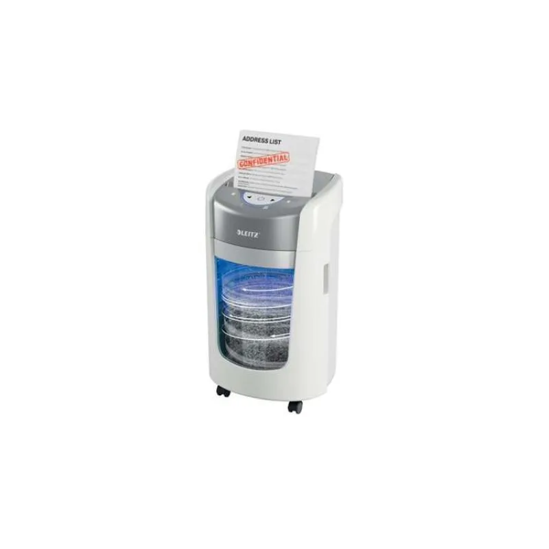 Skartovačka papíru Leitz IQ OptiMax 225, mikrořez, P5, 15L - bílá (83580000)