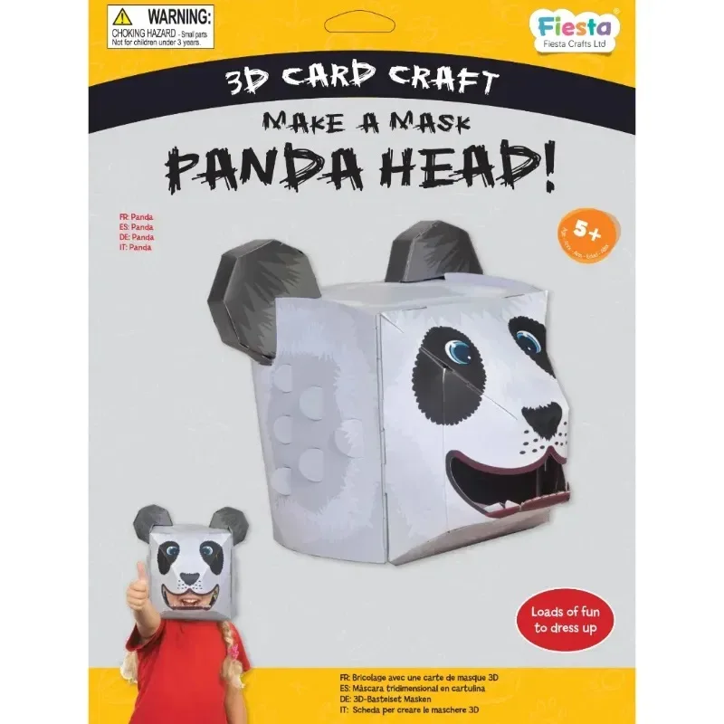 Fiesta Crafts Kreatívna sada 3D maska Panda