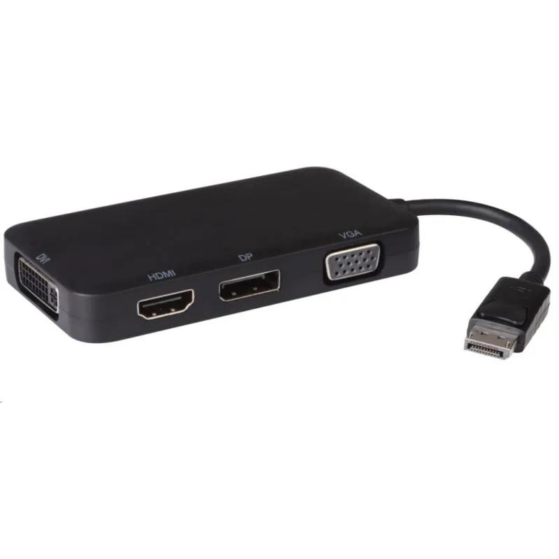 Adaptér PREMIUMCORD DisplayPort - DP + HDMI + DVI + VGA , 1080p, 4K*2K…