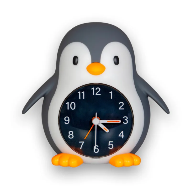 MegaLight Nočné svetlo s budíkom Poppy Penguin
