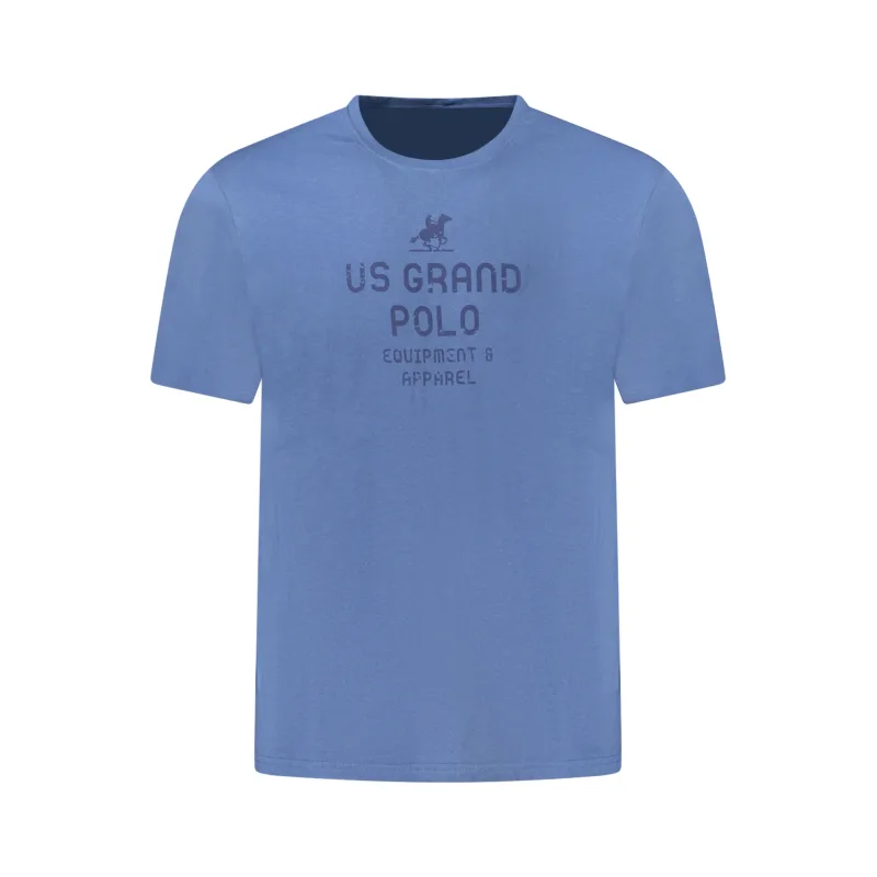 Pánske Tričko s krátkym rukávom U.S. GRAND POLO - Modrá Farba: Modrá, Veľkosť: 3XL