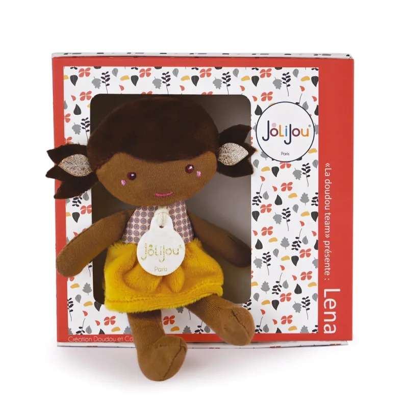 Doudou et Compagnie Paris Doudou Jolijou Bábika Léna 16 cm žltá