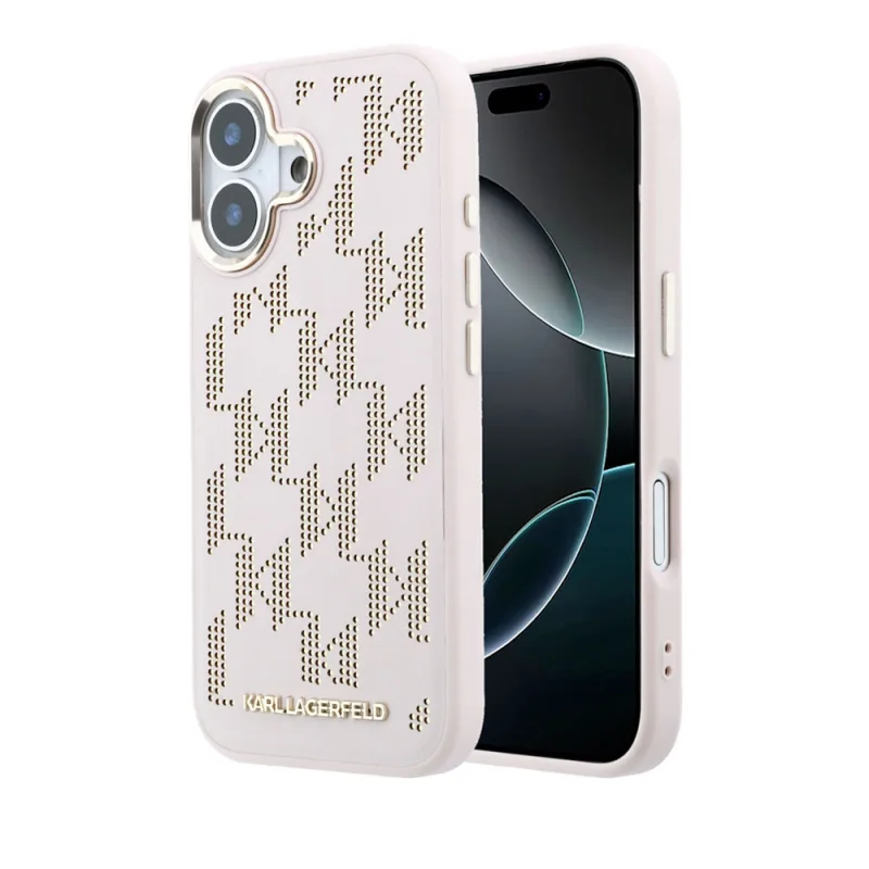 Karl Lagerfeld PU Perforated Monogram MagSafe MagSafe kryt iPhone 17…