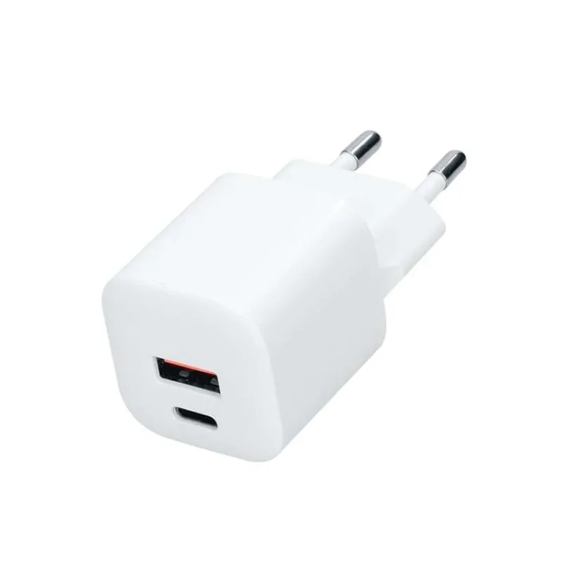 Solight USB-C + USB-A fast charger GaN 20W PD (DC77)