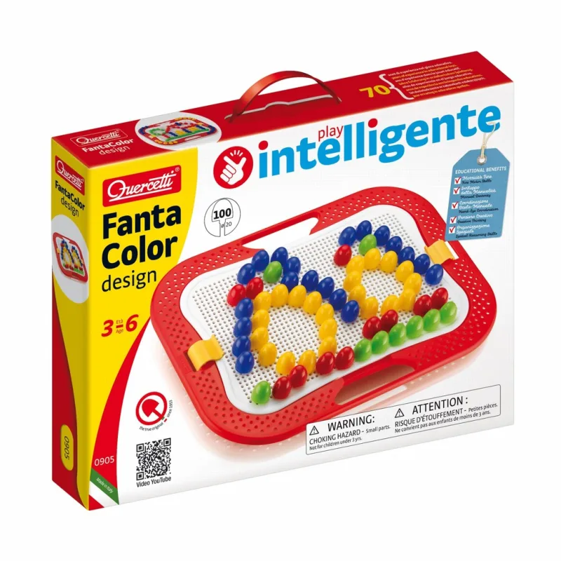Quercetti Quercetti Mozaika FantaColor Design 100 ks (⌀20 mm)