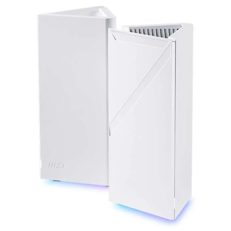 MSI mesh systém Roamii BE Pro/ 2 Pack/ WiFi7/ 6GHz/ 5GHz/ 2,4GHz/ bílý/ RGB (302-8ZD41EE-TI9)