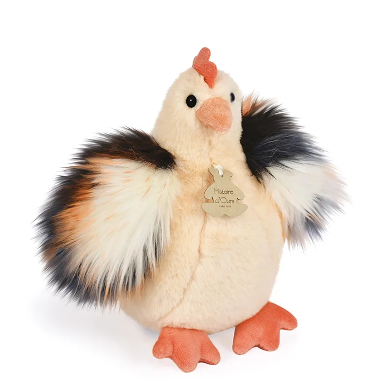 Doudou et Compagnie Paris Doudou Histoire d´Ours Plyšová sliepočka béžová 20 cm